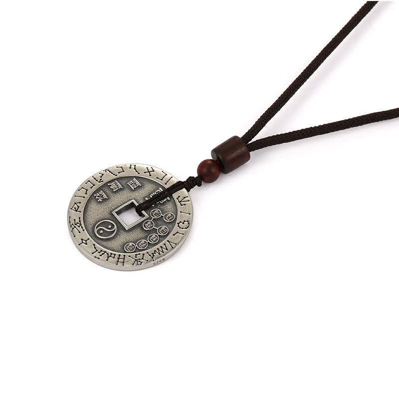 Buddha Stones Bagua Yin Yang Copper Coin Star Balance Energy Necklace Pendant Necklaces & Pendants BS 10