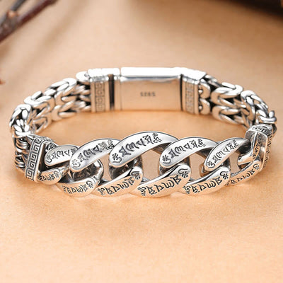 Buddha Stones Om Mani Padme Hum Engraved Peace Purity Bracelet Bracelet BS 5