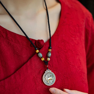 12 Chinese Zodiac Blessing Wealth Fortune Necklace Pendant Necklaces & Pendants BS 10