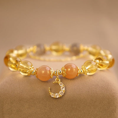 Buddha Stones Blessed Moon Citrine Abundant Energy Bracelet Bracelet BS 2