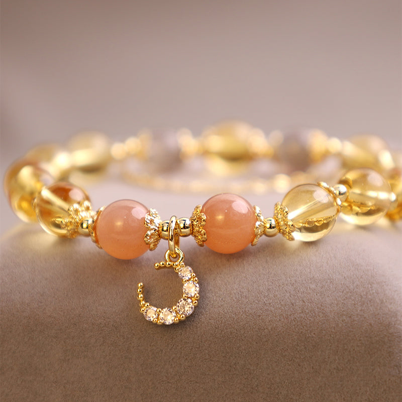 Buddha Stones Blessed Moon Citrine Abundant Energy Bracelet Bracelet BS 3