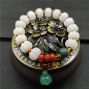 Bracelet d'harmonie en agate et graines de Bodhi naturelles