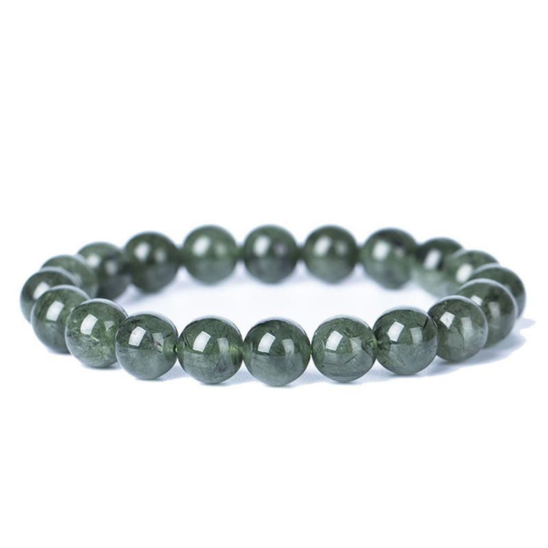 Buddha Stones Natural Green Crystal Blessing Wealth Bracelet - image 15