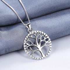 Buddha Stones The Tree of Life 925 Sterling Silver Creation Necklace Pendant Necklaces & Pendants BS The Tree of Life