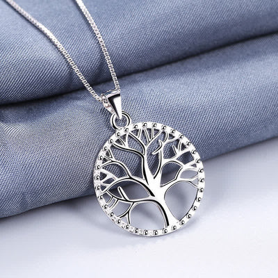 Buddha Stones The Tree of Life 925 Sterling Silver Creation Necklace Pendant Necklaces & Pendants BS The Tree of Life
