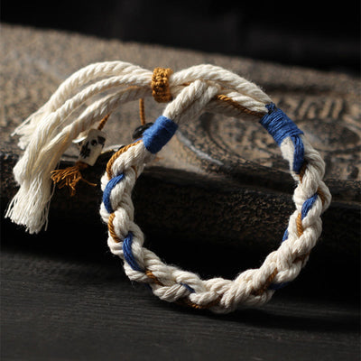 Buddha Stones Tibet Zakiram Goddess of Wealth Thangka Handmade Luck Bracelet Bracelet BS 3