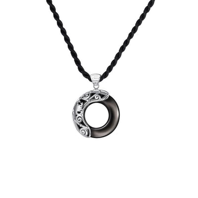 Buddha Stones 12 Constellations of the Zodiac Ice Obsidian Blessing Round Pendant Necklace - image 29