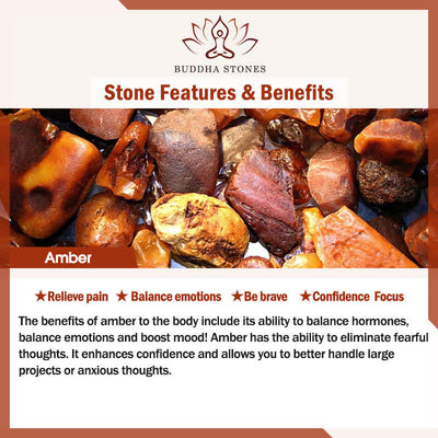 Buddha Stones Peacock Amber Fortune Love Necklace Pendant Ring Necklaces & Pendants BS 9