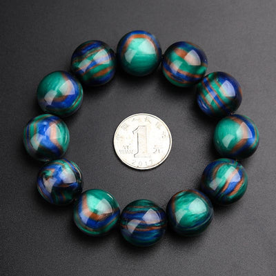 Buddha Stones Colorful Sea Willow Mala Positive Bracelet Ring Bracelet BS 20mm