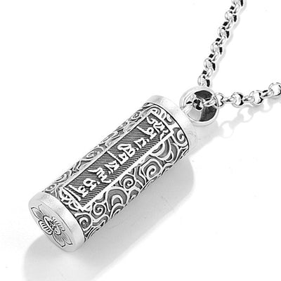 Buddha Stones Six True Words Protection Necklace Pendant Necklaces & Pendants BS 7