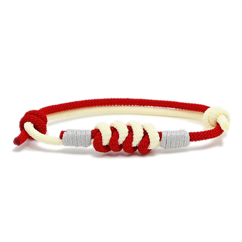 Buddha Stones Simple Design King Kong Knot Strength Braid String Bracelet Bracelet BS Red(Bracelet Size 15-25cm)