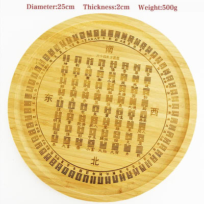 Buddha Stones Feng Shui Bamboo Bagua Map Harmony Energy Map Bagua Map BS Sixty-four Trigrams Bagua Map