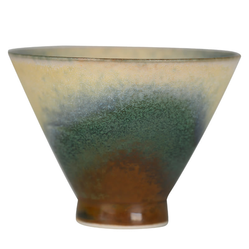 Buddha Stones Vintage Furnace Transmutation Kiln Porcelain Teacup Kung Fu Tea Cup Cup BS 7