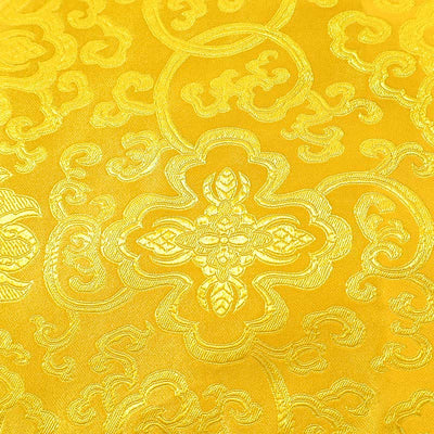 Buddha StonesPrayer Altar Flower Dragon Pattern Tibetan Auspicious Symbols Jacquard Mat Prayer Altar BS 2