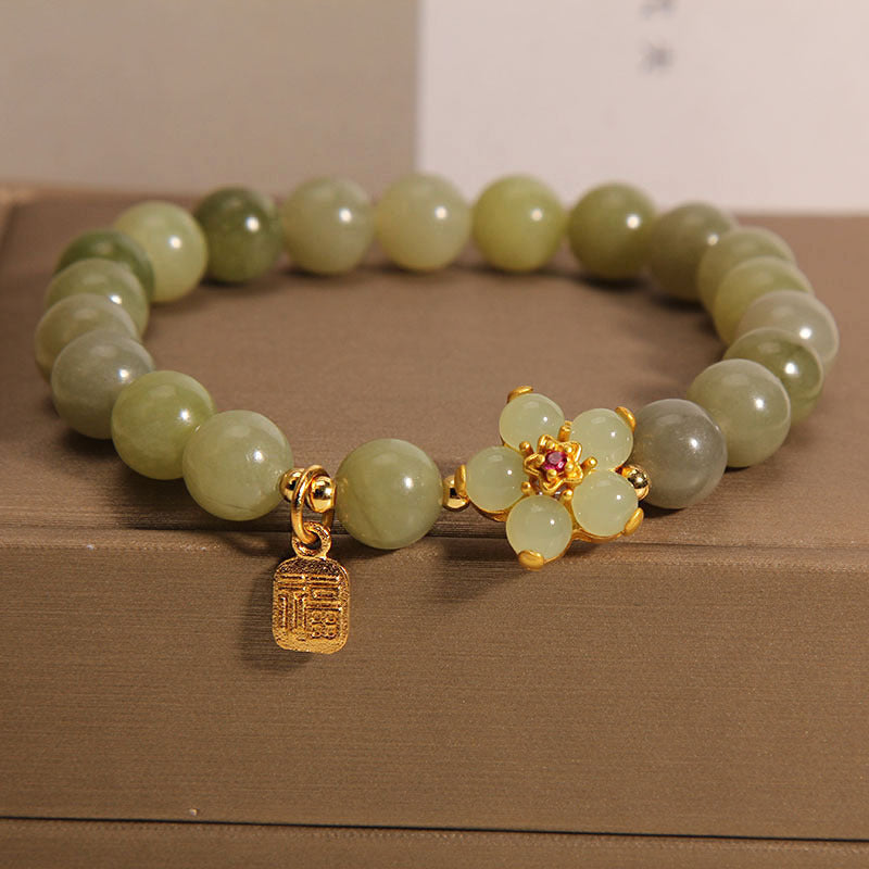 FREE Today: Success Jade Flower Fu Lucky Bracelet FREE FREE main