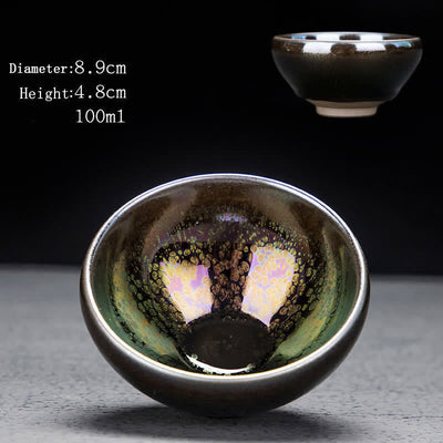 Buddha Stones Vintage Ceramic Teacup Tea Cups Cup BS 8.9cm*4.8cm*100ml