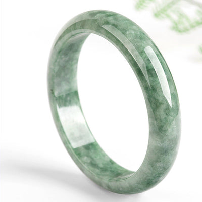 Buddha Stones Natural Jade Luck Wealth Bangle Bracelet Bracelet BS 3