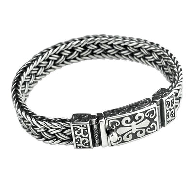 Buddha Stones Retro Vine Totem Pattern Braided Healing Chain Bracelet Bracelet BS 9