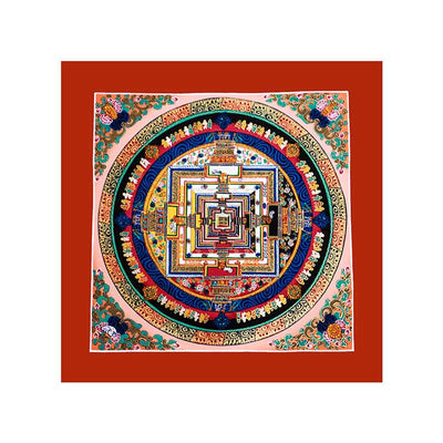 Buddha Stones Tibetan Handmade Thangka Mandala Painting Blind Box Random Color Pattern Tibetan Thangka BS 5