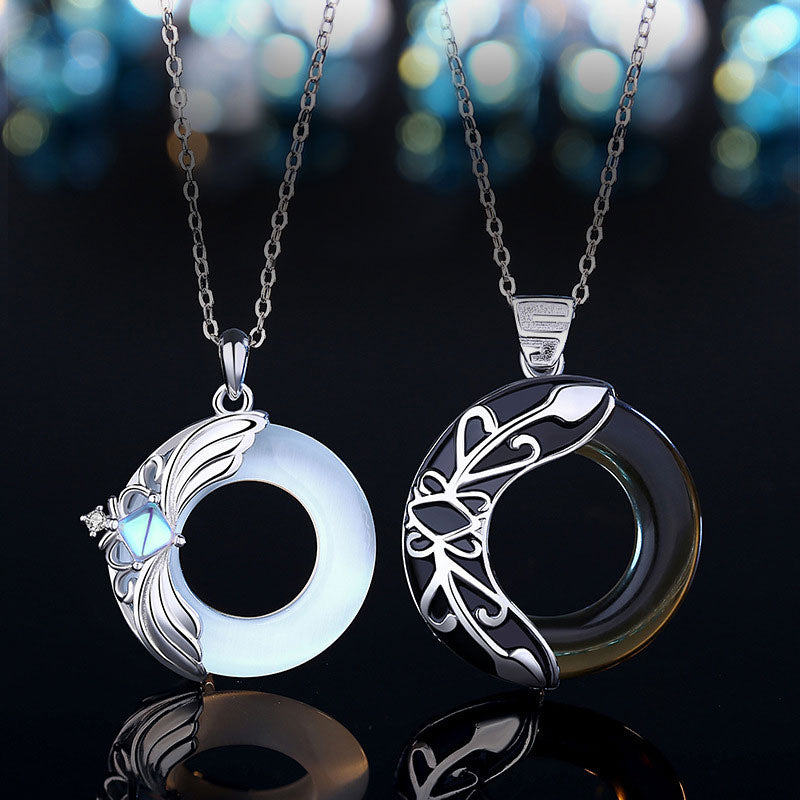 Buddha Stones Love Wings Copper Luck Healing Necklace Pendant Necklaces & Pendants BS 3