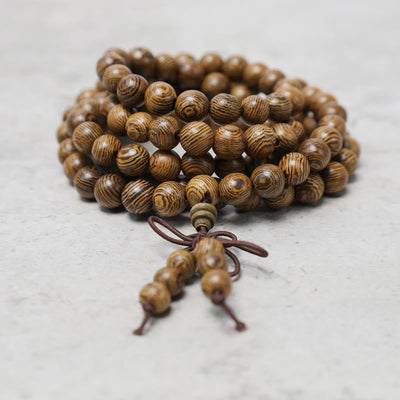 Buddha Stones 108 Mala Beads Bracelet Prayer Meditation Sandalwood Elastic Bracelet BS 16
