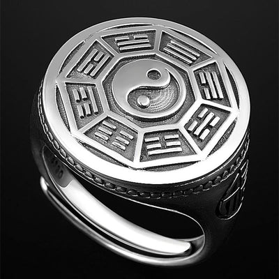 Yin Yang Balance Adjustable Ring Rings BS 3