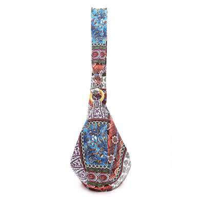 Buddha Stones Cotton Stripes Print Crossbody Bag Shoulder Bag Crossbody Bag&Shoulder Bag BS 4