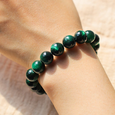 Bracelet de guérison énergétique Foviel en œil de tigre