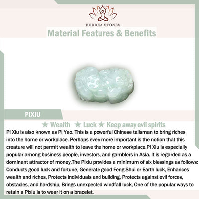 Buddha Stones Tibetan Jade PiXiu Prosperity Bracelet Bracelet BS 6