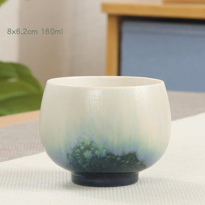 Buddha Stones Creative Green Ceramic Teacup Kung Fu Tea Cups Cup BS 3