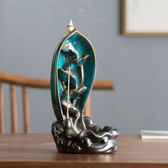 Buddha Stones Waterfall Incense Burner Backflow Incense Holder Incense Burner BS main