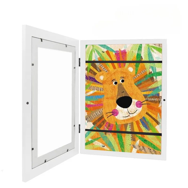 Fidtoy Cadre pour Dessins d'Enfants – Affichage Magnétique Frontal d'Œuvres d'Art Grande Capacité pour Enfants