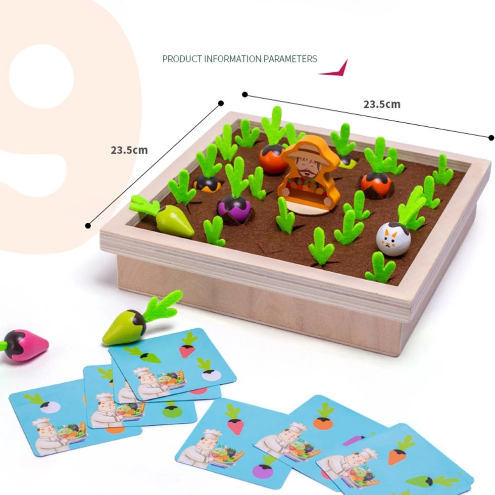 Carrot Pull Memory Game – Fine Motor and Matching Skills Toy