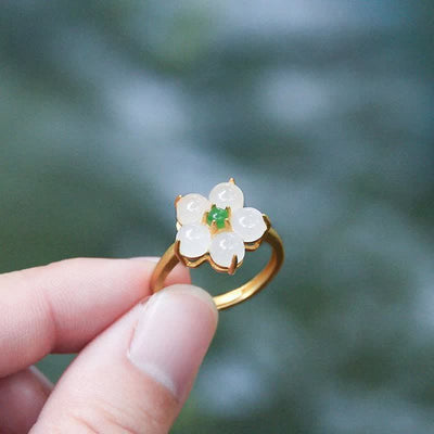 FREE Today: Release Negativity White Jade Flower Blessing Stud Earrings FREE FREE 11