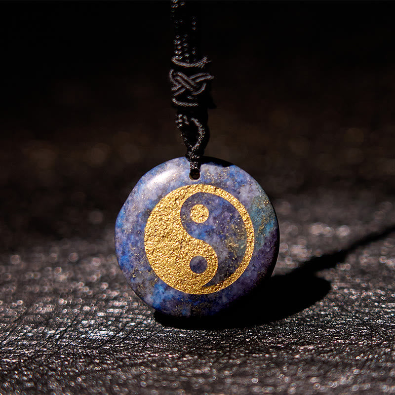 Buddha Stones Various Crystal Amethyst Tiger Eye Green Aventurine Yin Yang Spiritual Necklace Pendant Necklaces & Pendants BS 43
