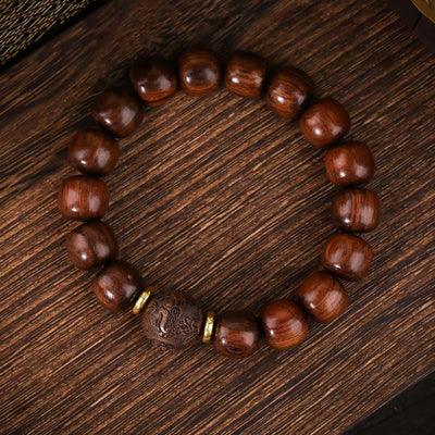 Buddha Stones Natural Rosewood Compassion Bracelet Bracelet BS 2