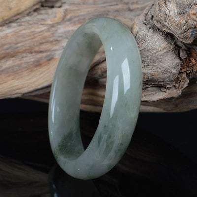 Buddha Stones Natural Jade Luck Healing Bangle Bracelet Bracelet BS 3