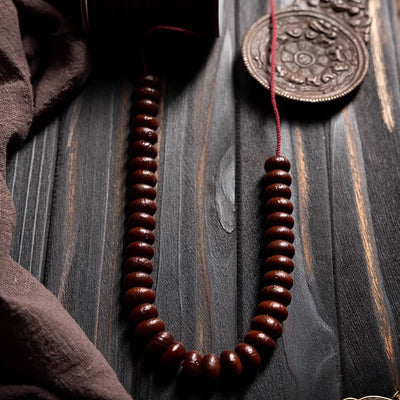 Buddha Stones Natural Tibet 108 Mala Beads Purple Bodhi Seed Hetian Cyan Jade Copper Dorje Peace Bracelet Mala Bracelet BS 18