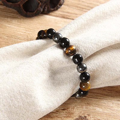 Buddha Stones Tibetan Tiger's Eye Bracelet Necklace Set Necklace, Bracelet BS 6