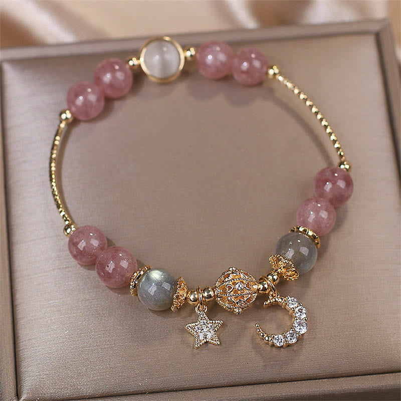 FREE Today: The Healing Positive Strawberry Quartz Bracelet FREE FREE 6