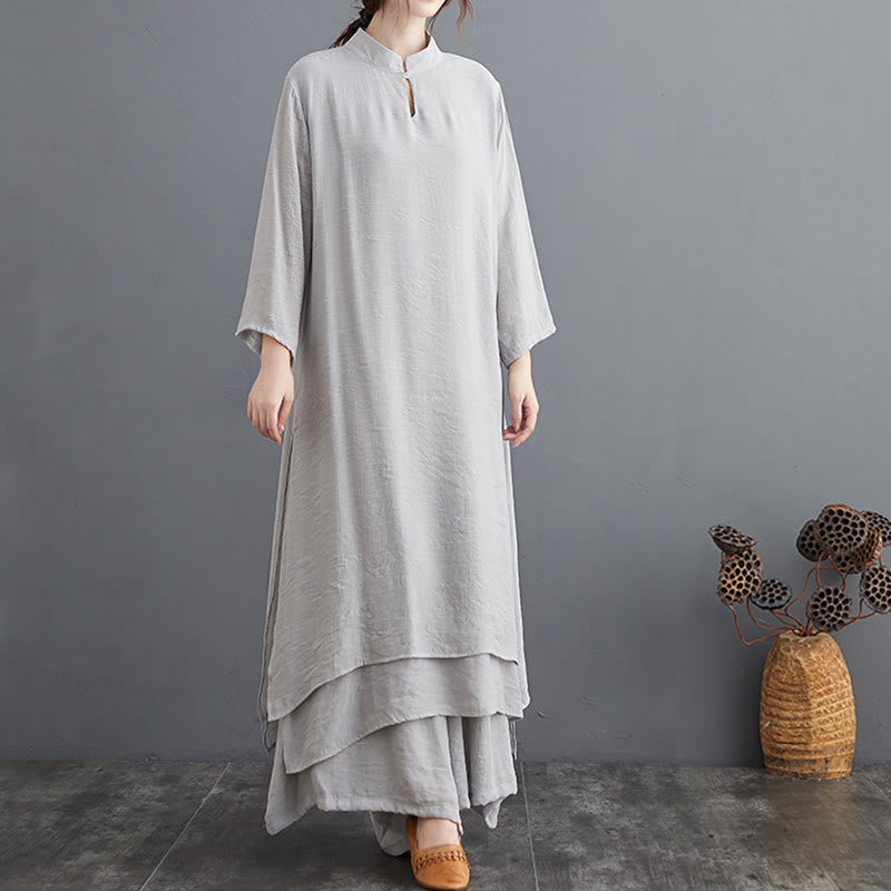 Foviel Einfaches Muster Meditation Gebet Spirituelle Zen Praxis Yoga Kleidung Damen Set