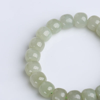 Buddha Stones Gradient Jade Luck Blessing Bracelet Bracelet BS 7
