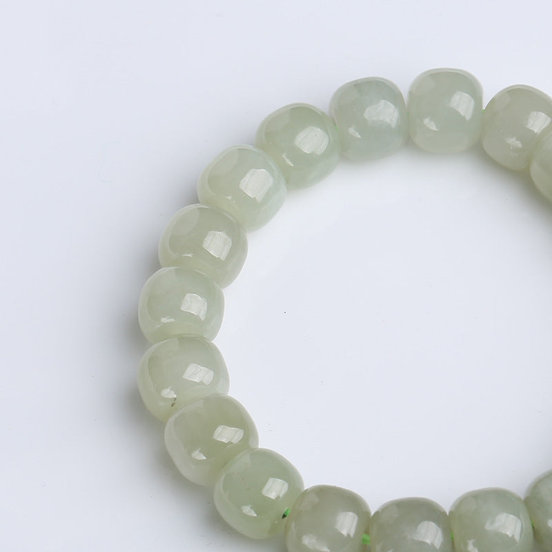 Buddha Stones Gradient Jade Luck Blessing Bracelet Bracelet BS 7