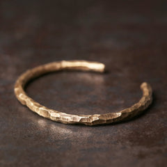 Buddha Stones Tibetan Bump Texture Copper Luck Cuff Bracelet Bangle Bracelet Bangle BS 63mm