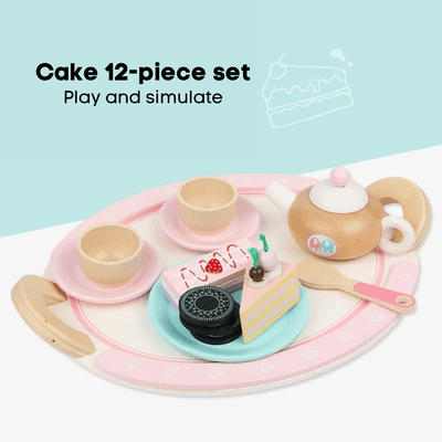 Maisonnette De Jeu Pour Enfants, Simulation De Pâtisserie, Vaisselle, Gâteau De Bébé, Thé L'Après-Midi, Jouet De Cuisine
