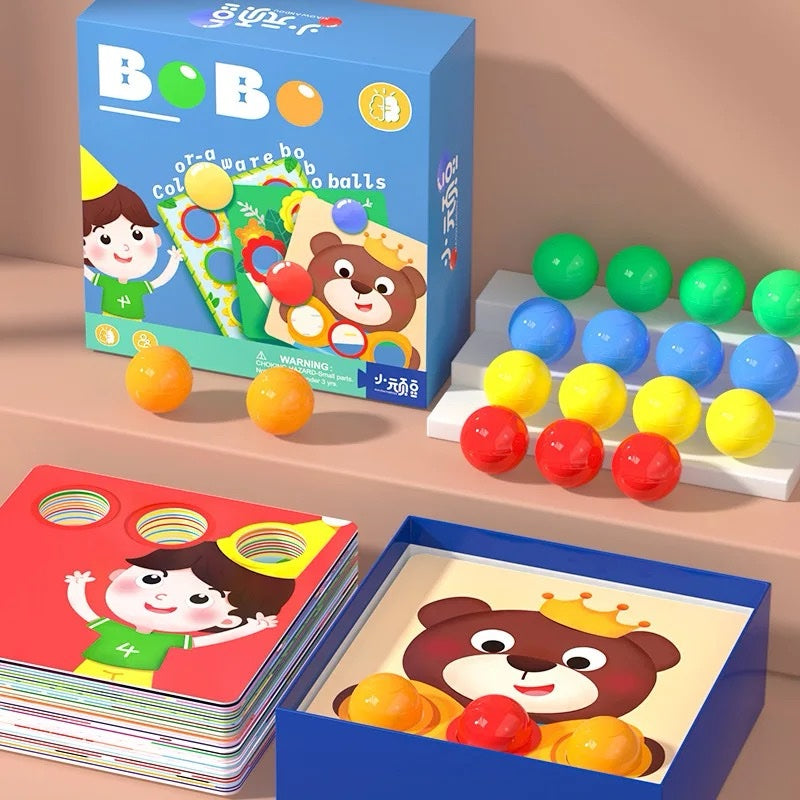 30 Themes Ball Color Matching Activity - Color Sorting Game with Large 4cm Safety Balls