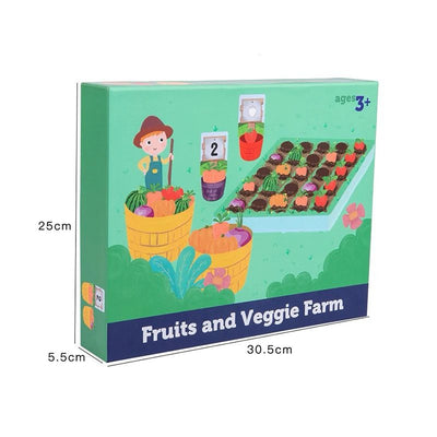 Juego de clasificación de frutas y verduras de granja – Aprende colores, números y categorías