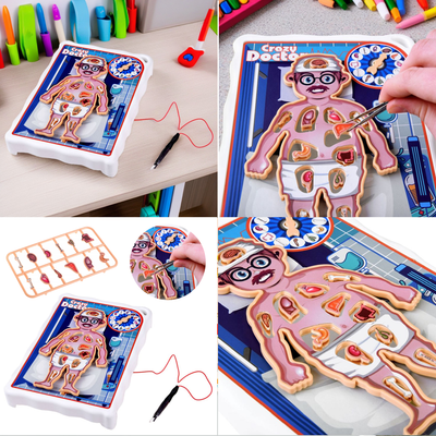 Kit Electrónico de Cirugía de Órganos del Cuerpo Humano "Crazy Doctor" - 953