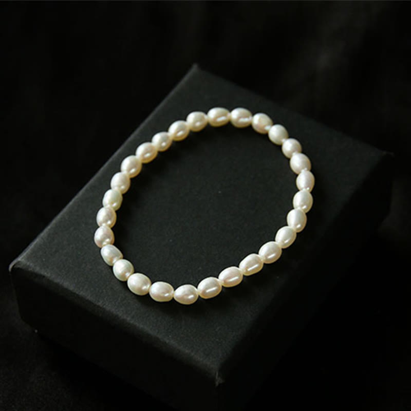 Buddha Stones Natural Pearl Healing Beaded Bracelet Bracelet BS 16