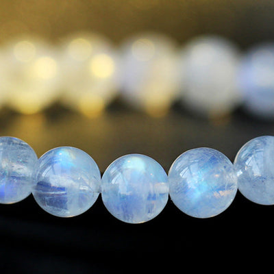 Buddha Stones Moonstone Calm Healing Positive Bracelet Bracelet BS 16